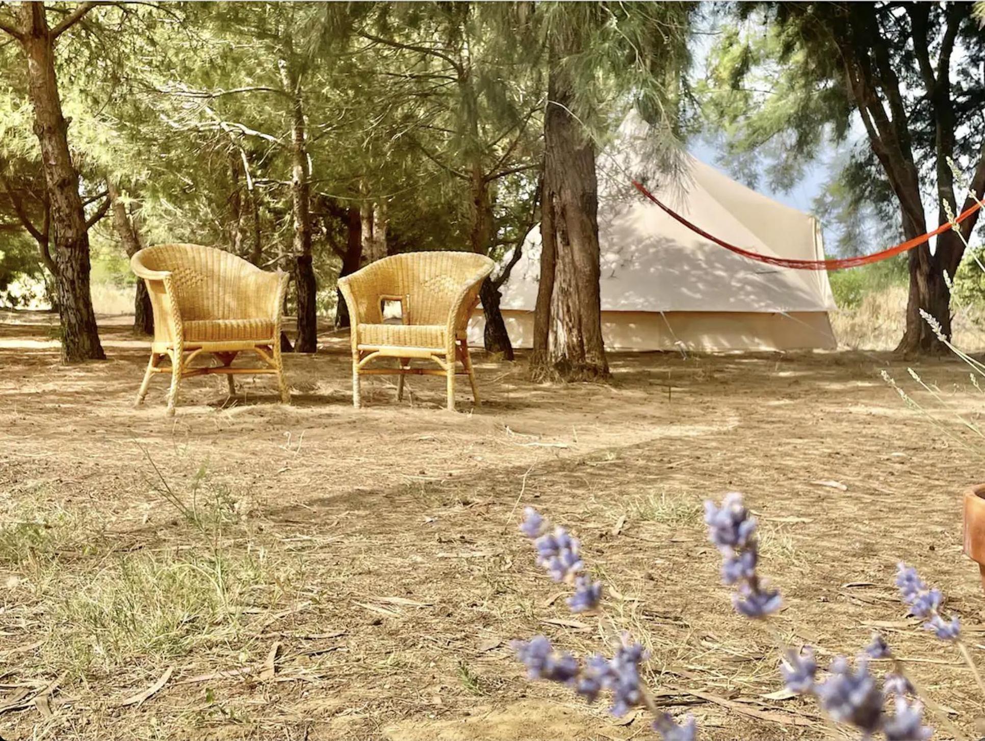 Glamping On Organic Yoga Farm With Natural Swimming Pool Near Beach มอนคาราปาโช ภายนอก รูปภาพ